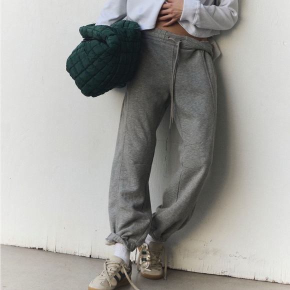 Free People Pants - Free People Movement Sprint To The Finish Grey Sweatpants Medium